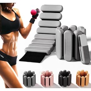 Wrist & Ankle Weights for Women,Premium Silicone Wrist Weights for Women,Leg Weights 2 lbs Set of 2 (1Lb Each)，Adjustable Ankle Weights for Yoga,Running,Pilate,Swimming,Walking,Home Gym Workout,Strength Training