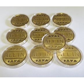 10x الكل في رقائق البوكر حامية البطاقة الذهبية، رقاقة باونتي وما إلى ذلك لتكساس هولدم