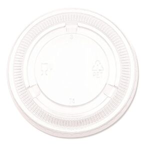 Boardwalk Souffle/Portion Cup Lids, Fits 3.25 oz to 5.5 oz Portion Cups, Clear, 2,500/Pack (PRTLID4)