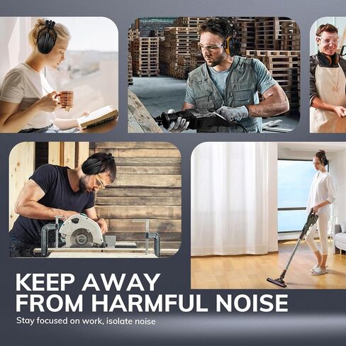 Bluetooth 5.0 Hearing Protection Rechargeable Ear Headphones, 29dB NRR Safety Noise Reduction EarMuffs 36H Playtime for Lawn Mower, Construction, Workshops, Mowing With Radio Yellow in Saudi Arabia