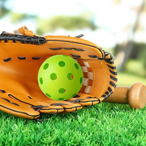 Coopay 12/100 Pack Baseball Practice Baseballs Plastic Hollow Soft Balls with a Drawstring Bag for Hitting, Baseball Training Indoor Outdoor Use in Kuwait