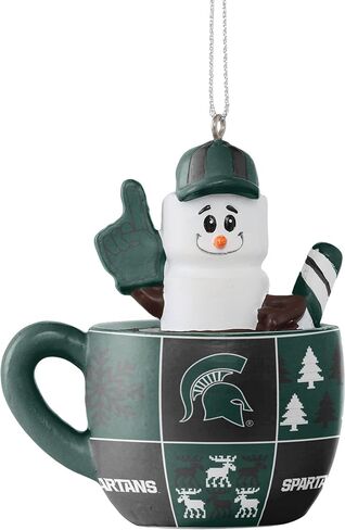 FOCO NCAA Unisex-Adult NCAA Team Logo Holiday Tree Smores Mug Ornament in Saudi Arabia