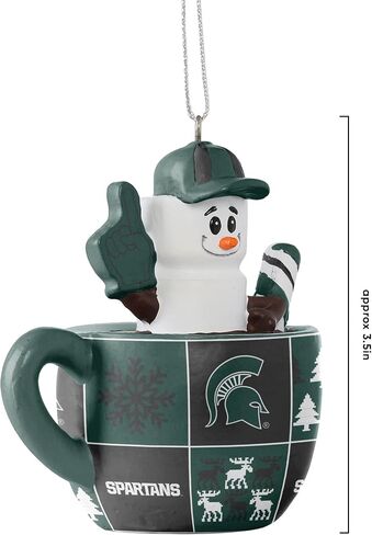 FOCO NCAA Unisex-Adult NCAA Team Logo Holiday Tree Smores Mug Ornament in Saudi Arabia