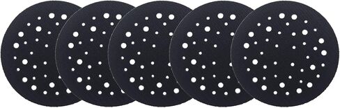 5 عبوات من Taytools - 5 بوصات 44 فتحة بسمك 1/8 بوصة، وسادات بديلة للواجهة المدارية العشوائية بخطاف وحلقة 5 بوصات وسادة دعم عازلة للأعمال الخشبية وتلميع السيارات in Kuwait