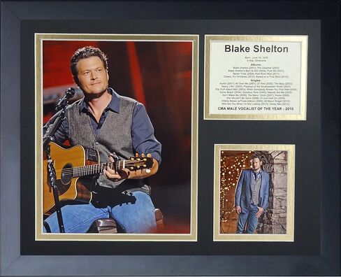 مجموعة صور مؤطرة من Legends Never Die Blake Shelton، مقاس 11 × 14 بوصة، (16571U) in Kuwait