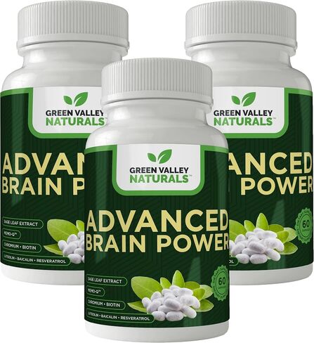 Advanced Brain Power - Supports Healthy, Normal Brain Function, Focus and Concentration, clinically formulated to Support Healthy Brain Clarity. (1 Bottle, 60, Count) in Saudi Arabia