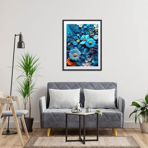 mogtaa الزجاج الملون شجرة الماس الفن مجموعات الرسم للبالغين، 5d المناظر الطبيعية الماس مجموعات الطلاء للمبتدئين، الحفر الكامل الماس النقاط مجموعات حجر الراين الفن الحرفية لديكور المنزل 12x16 بوصة in Kuwait