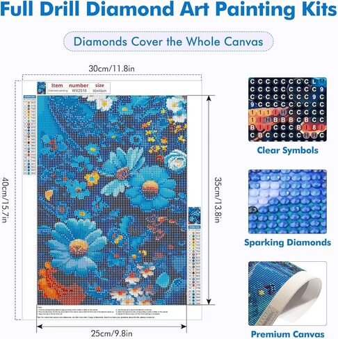 mogtaa الزجاج الملون شجرة الماس الفن مجموعات الرسم للبالغين، 5d المناظر الطبيعية الماس مجموعات الطلاء للمبتدئين، الحفر الكامل الماس النقاط مجموعات حجر الراين الفن الحرفية لديكور المنزل 12x16 بوصة in Kuwait