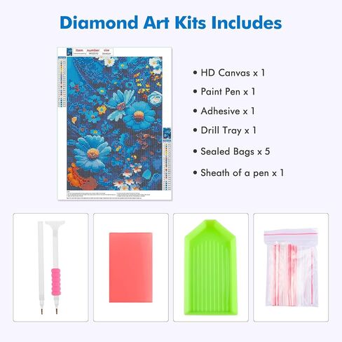 mogtaa الزجاج الملون شجرة الماس الفن مجموعات الرسم للبالغين، 5d المناظر الطبيعية الماس مجموعات الطلاء للمبتدئين، الحفر الكامل الماس النقاط مجموعات حجر الراين الفن الحرفية لديكور المنزل 12x16 بوصة in Kuwait