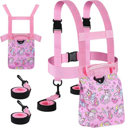 Ski and Snowboard Harness for Kids with Retractable Leash Absorb Bungees Straps Handle Learn to Ski Safely Teach Your Child The Speed Control of Skiing Ski Trainer Fundamentals in Saudi Arabia