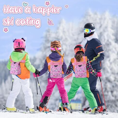 Ski and Snowboard Harness for Kids with Retractable Leash Absorb Bungees Straps Handle Learn to Ski Safely Teach Your Child The Speed Control of Skiing Ski Trainer Fundamentals in Saudi Arabia