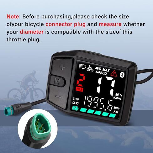 BAFANG Ebike Display DZ41 for M620, M600, M560, M510, M420 mid Motors, E-Bike Display Bike Computer with 0-9 PAS CAN Protocol in Saudi Arabia