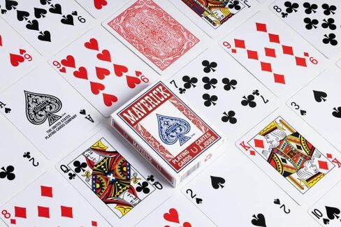 مجموعة لعبة البوكر Maverick Texas Hold 'Em مع علبة من الألومنيوم، و300 رقاقة بوكر كازينو بوزن 11 جرام، ومجموعتين من أوراق لعب Maverick، و5 نرد أحمر، و3 أزرار لعبة كازينو للبالغين in Saudi Arabia