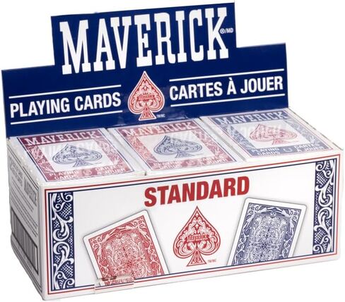 مجموعة لعبة البوكر Maverick Texas Hold 'Em مع علبة من الألومنيوم، و300 رقاقة بوكر كازينو بوزن 11 جرام، ومجموعتين من أوراق لعب Maverick، و5 نرد أحمر، و3 أزرار لعبة كازينو للبالغين in Saudi Arabia