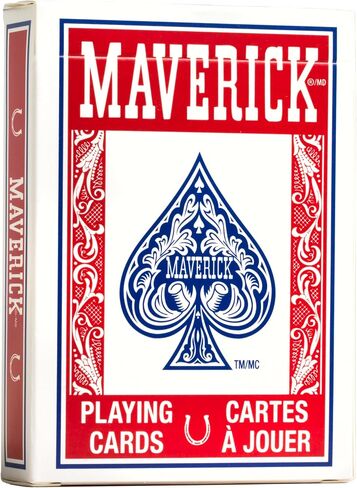 مجموعة لعبة البوكر Maverick Texas Hold 'Em مع علبة من الألومنيوم، و300 رقاقة بوكر كازينو بوزن 11 جرام، ومجموعتين من أوراق لعب Maverick، و5 نرد أحمر، و3 أزرار لعبة كازينو للبالغين in Saudi Arabia