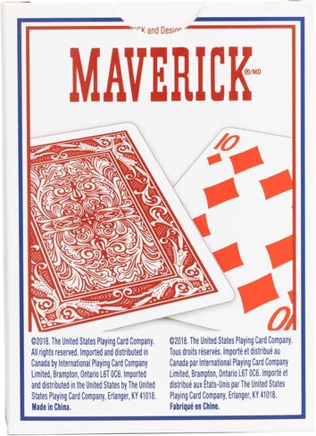 مجموعة لعبة البوكر Maverick Texas Hold 'Em مع علبة من الألومنيوم، و300 رقاقة بوكر كازينو بوزن 11 جرام، ومجموعتين من أوراق لعب Maverick، و5 نرد أحمر، و3 أزرار لعبة كازينو للبالغين in Saudi Arabia