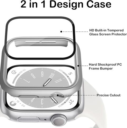 10 Pack Case for Apple Watch Ultra 2/Ultra 49mm, Durable Hard PC Frame Bumper, Shockproof Hard PC Scratch Resistant Protective Cover Compatible with iWatch Ultra 2/Ultra 49mm in Kuwait
