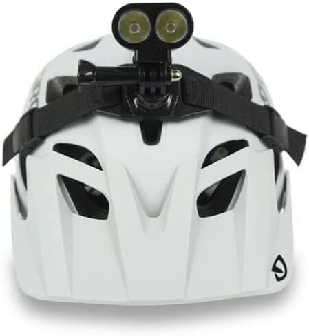 طقم إضاءة خوذة الدراجة الجبلية Voyager مع بطارية قابلة لإعادة الشحن، متوافقة مع حوامل GoPro، 2100 لومن، 3 ساعات على شعاع عالٍ in Kuwait