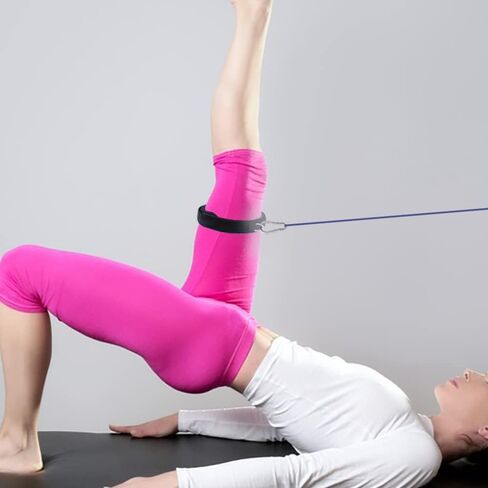 أحزمة الفخذ للياقة البدنية من Maigendoo، قطعتان من أشرطة الفخذ للتمرين، حزام للقدم للكاحل والساق قابل للتعديل بحلقة على شكل حرف D وإكسسوارات تمارين السرعة تناسب الرجال والنساء (أسود) in Kuwait