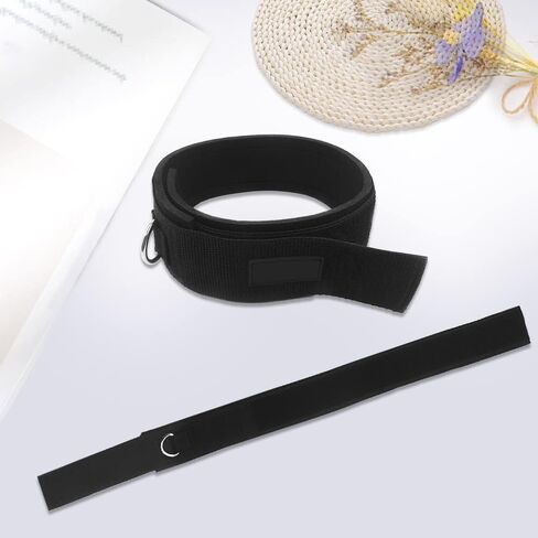 أحزمة الفخذ للياقة البدنية من Maigendoo، قطعتان من أشرطة الفخذ للتمرين، حزام للقدم للكاحل والساق قابل للتعديل بحلقة على شكل حرف D وإكسسوارات تمارين السرعة تناسب الرجال والنساء (أسود) in Kuwait