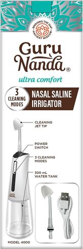 زجاجة شطف الجيوب الأنفية من جوروناندا - طرف مريح لتخفيف ري الأنف الطبيعي للبالغين والأطفال - سعة 240 مل in Kuwait