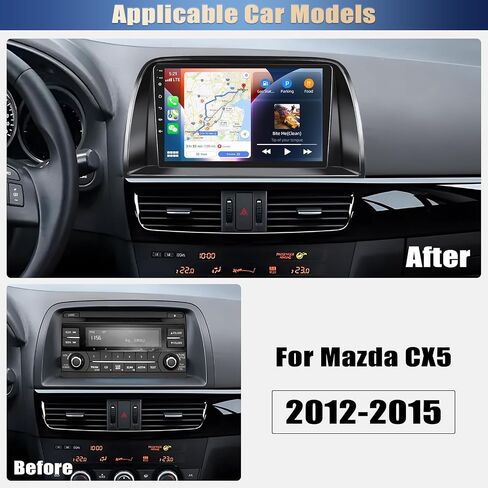 [2+64G] Android 13 Car Stereo for Mazda CX5 2012-2015 with Wireless Apple Carplay&Android Auto,9 Inch Touch Screen Car Radio with Mirror Link Bluetooth FM/RDS Radio WiFi GPS SWC+ Backup Camera in Saudi Arabia