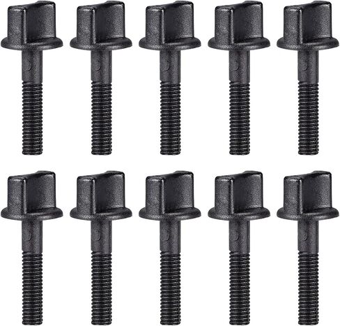 10Pcs M6 x 20mm Thumb Screw Bolt 30mm Rod Hand Driven Spade Nylon Plastic Screws Metric Partial Thread for RC Model Aircraft in Saudi Arabia