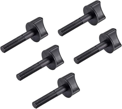 10Pcs M6 x 20mm Thumb Screw Bolt 30mm Rod Hand Driven Spade Nylon Plastic Screws Metric Partial Thread for RC Model Aircraft in Saudi Arabia