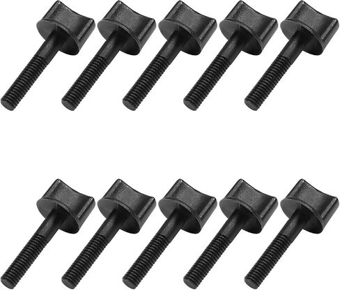 10Pcs M6 x 20mm Thumb Screw Bolt 30mm Rod Hand Driven Spade Nylon Plastic Screws Metric Partial Thread for RC Model Aircraft in Saudi Arabia