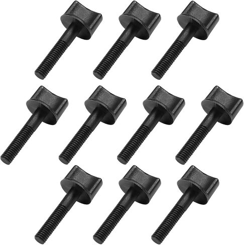 10Pcs M6 x 20mm Thumb Screw Bolt 30mm Rod Hand Driven Spade Nylon Plastic Screws Metric Partial Thread for RC Model Aircraft in Saudi Arabia