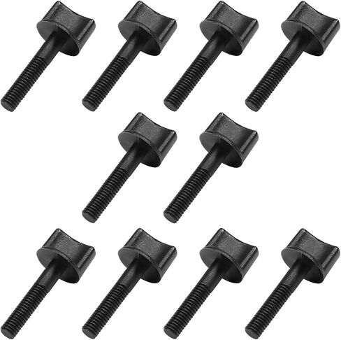 10Pcs M6 x 20mm Thumb Screw Bolt 30mm Rod Hand Driven Spade Nylon Plastic Screws Metric Partial Thread for RC Model Aircraft in Saudi Arabia