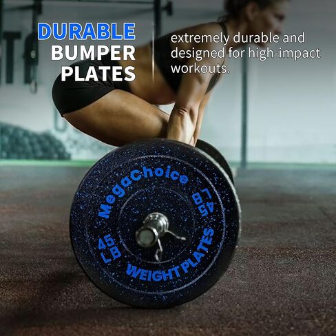 Rubber Olympic Bumper Weights Plates Set,2 In Barbell Plates,2x15LB 2x25LB 2x35LB 2x45LB 100LB 160LB 300LB 45LB Barbell Weights for Strength Training Weightlifting(Single, Pair & Set) in Saudi Arabia