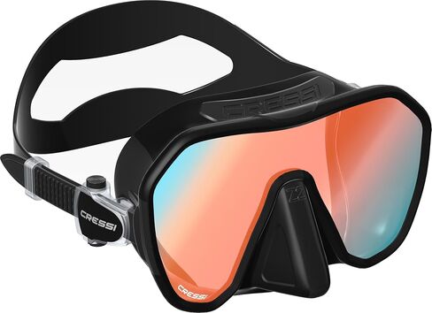 Cressi Adult Frameless Diving Mask - Wide View Mono Lens - Low Internal Volume - Pure Soft Silicone - Z2: Designed in Italy by Cressi in Kuwait