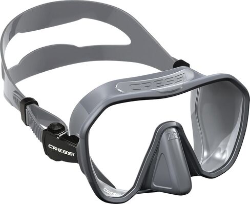 Cressi Adult Frameless Diving Mask - Wide View Mono Lens - Low Internal Volume - Pure Soft Silicone - Z2: Designed in Italy by Cressi in Kuwait