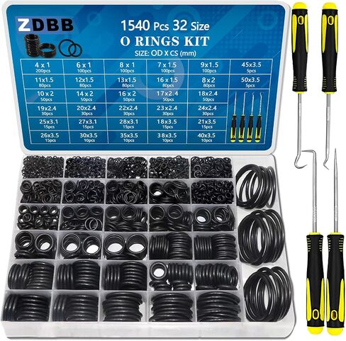 37 Size 3-in-1 Spigot Repair Washers & Hose Gasket & Faucet O-Rings Kit 1075 Pcs Universal Plumbing Rubber Washers Assortment Kit for Kitchen Faucet Outdoor Hose Bib Water Spigot Seal in Saudi Arabia