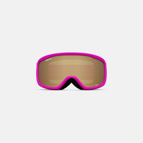 Giro Buster Kids Ski Goggles - Snowboard Goggles for Youth, Boys & Girls - Pink Bloom Strap with Amber Rose Lens in Saudi Arabia