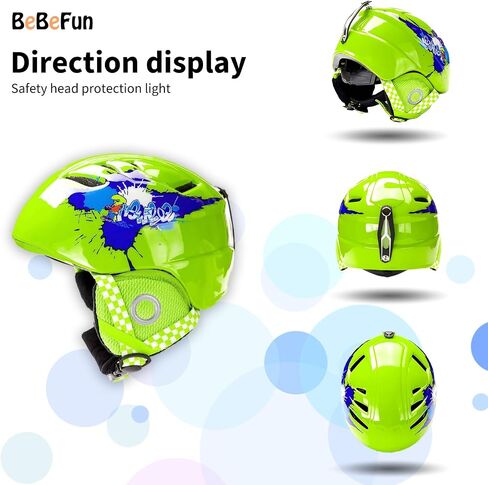Toddler and Kids Ski Helmet Snowboard Helmet Sled Helmet Sled Ultra Lightweight Small Size Suggested 2-6 Years Kids ASTM Certified in Kuwait
