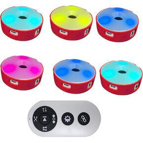6Pcs/Pk Agile Reaction Training Lamp Set, Reaction Training Light Speed Agile Reaction Light Equipment Quick Response Training Lights Sports Reaction Lights Enhancing Speed and Agility Tools