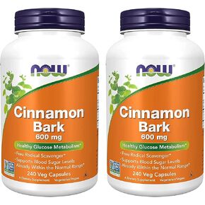 Now Foods - Cinnamon Bark 600 Mg 240 Caps Pack Of 2