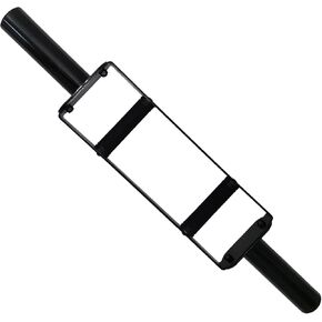 Olympic Tricep Bar for Deadlifts, Squats, Shrugs, and Home Gym Weightlifting for Strength Training，with Rubber Grips