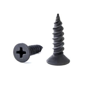 100PCS #8 x 1/2" Black Screw, Flat Head Phillips Wood Screw (SUS304) 18-8 S/S Electroplating Black Stainless Steel, 8 x 1/2-Inch,(100PCS)