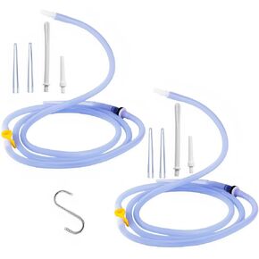 Enema Kit Replacement Part（2-Piece Set） Silicone Enema Hose Colon Cleansing Accessories