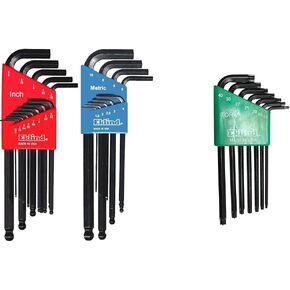 Eklind 13222 Ball-Hex L-Key allen wrench Combo- Inch / MM (2 sets 22pc) and Klein Tools D275-5 Pliers, Diagonal Cutting Pliers