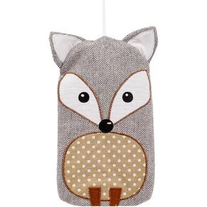 Bodico Warm and Cozy Novelty Wolf Hot Water Bottle, 1L, Grey