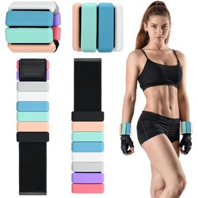 Pilates Wrist Ankle Weights for Women Set of 2(0.5Lbs Each/1Lbs Each), Adjustable Wrist Ankle Weights for Pilates,Walking, Yoga, Swimming, Cardio, Aerobics, Gym