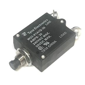 TE CONNECTIVITY/POTTER & BRUMFIELD W23-X1A1G-30 Circuit Breaker, Thermal, 1P, 250V, 30A