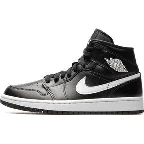 Jordan Womens WMNS Air Jordan 1 Mid DV0991 001 - Size 10W Black/White-Black