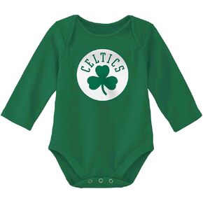 Outerstuff NBA Newborn & Infants 0-24 Months Official Primary Logo Long Sleeve Onesie Bodysuit Creeper Romper