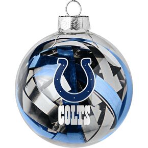 NFL Large Tinsel Ball Ornament