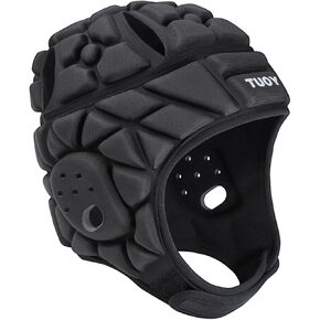 DGXINJUN Soft Shell Flag Football Helmet 7v7 Rugby Helmet Headguard Adjustable Padded Headgear for Youth Kids Adults